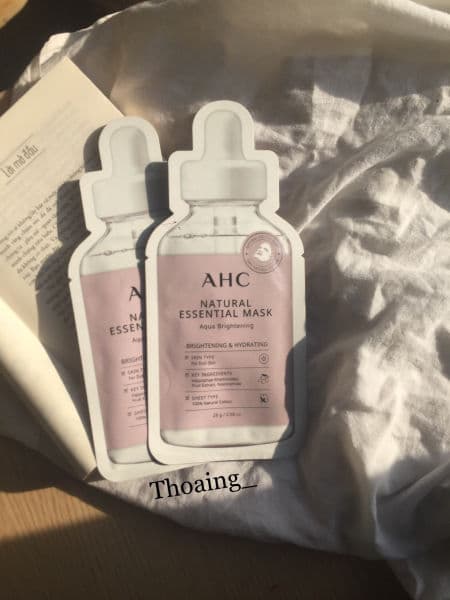 AHC Natural Essential Mask Aqua Brightening review photo by Vivianie