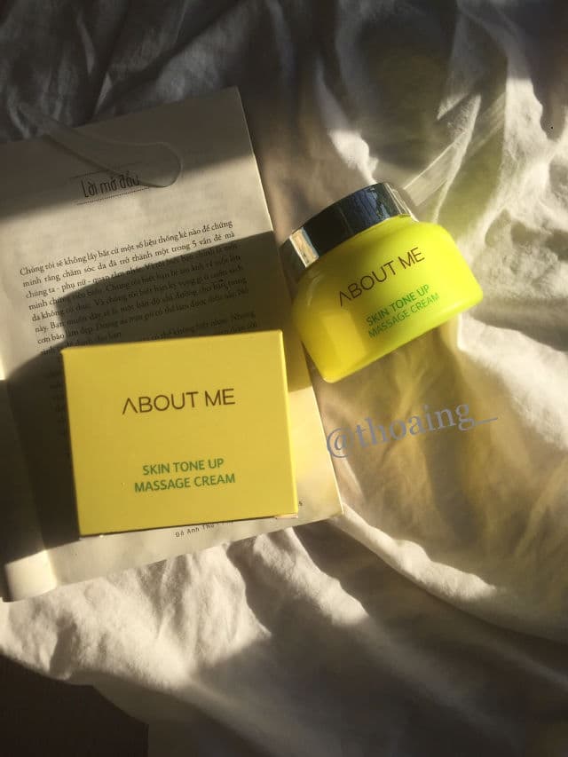 ABOUT ME Skin Tone Up Massage Cream 150ml review photo by Vivianie