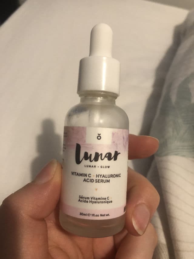 Lunar Glow Vitamin C + Hyaluronic Acid Serum review photo by Harz