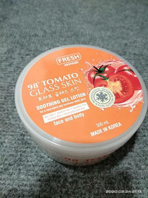 Fresh Skinlab Tomato Glass Skin Soothing Gel Lotion review photo by dskinn