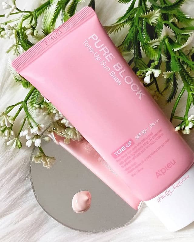 A'pieu Pure Block Tone-Up Sun Base SPF50+/PA+++ review photo by Hollykatarina