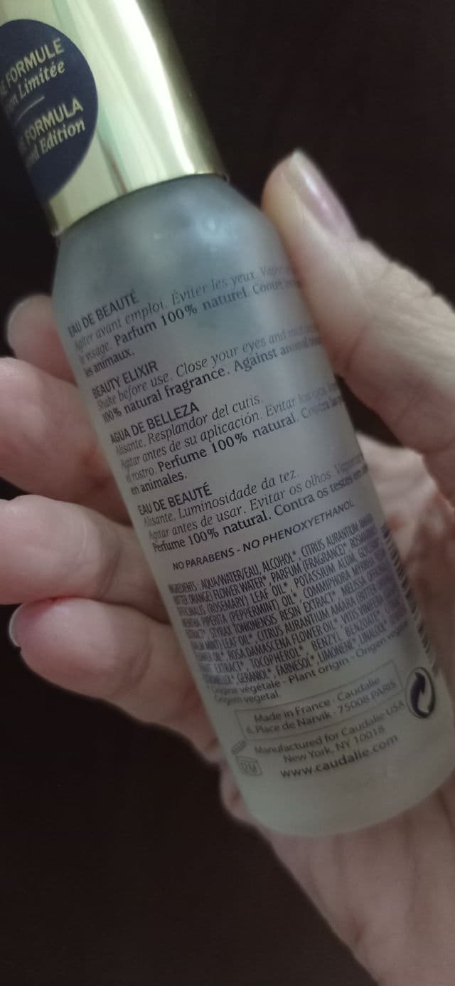 Caudalie Paris Beauty Elixir review photo by Hollykatarina