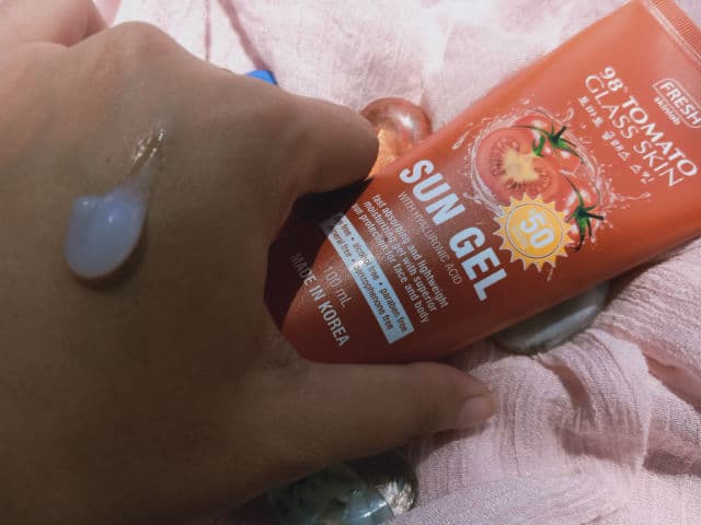 Fresh Skinlab Tomato Glass Skin Sun Gel SPF 50 review photo by Iamvan