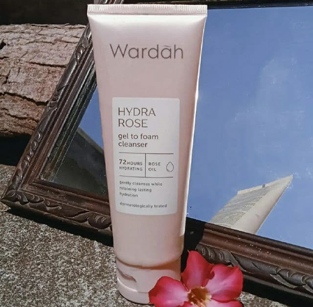 Wardah Hydra Rose Gel-to-Foam Cleanser review photo by InginGlowing