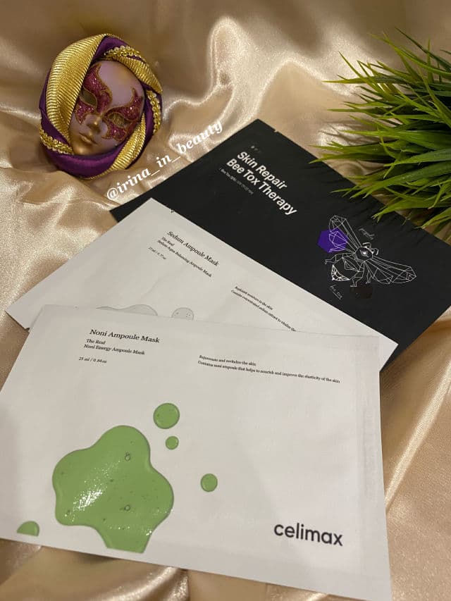 CELIMAX The Real Cica Calming Ampoule Mask review photo by IrinaInBeauty