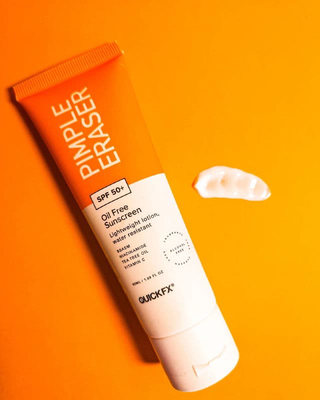 QUICK FX Pimple Eraser Oil Free Sunscreen with SPF 50+ review photo by IssaMarie