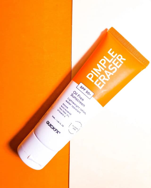 QUICK FX Pimple Eraser Oil Free Sunscreen with SPF 50+ review photo by IssaMarie