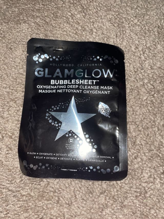 GlamGlow Bubblesheet Oxygenating Deep Cleanse Mask review photo by JBerg612