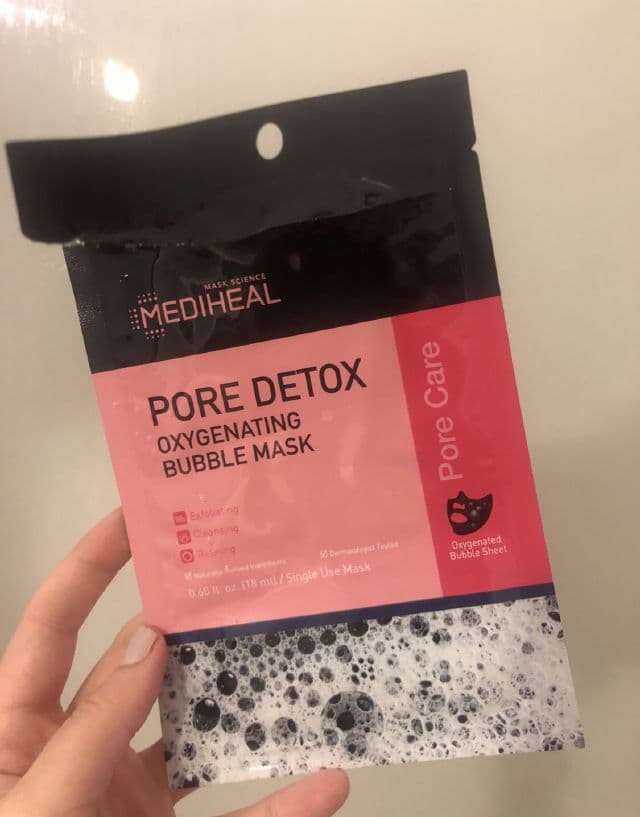 MEDIHEAL Pore Detox Oxygenating Bubble Mask review photo by JMG