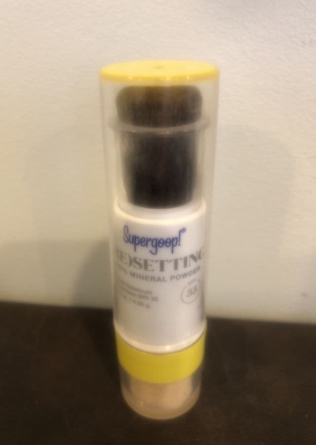 Supergoop! (Re)setting 100% Mineral Powder SPF 35 review photo by JMG