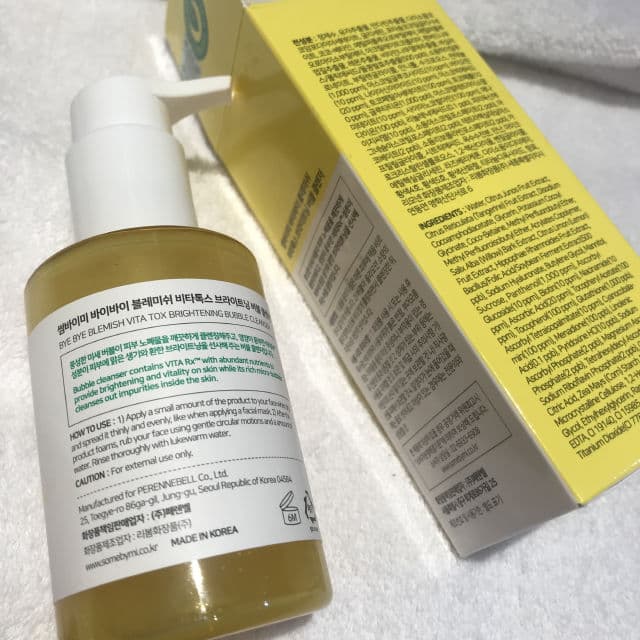 Some By Mi Bye Bye Blemish Vita Tox Brightening Bubble Cleanser review photo by Janetliono