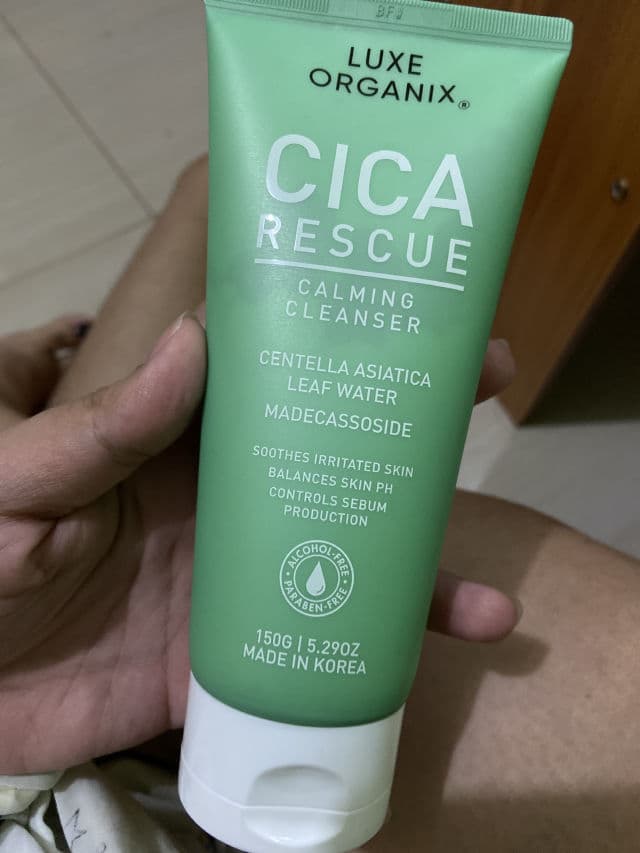 Luxe Organix Cica Rescue Calming Cleanser review photo by Jeanf