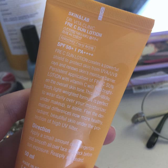 SKIN&LAB [Discontinued] Fre-C Sun Lotion SPF50+ PA ++++ review photo by Jennir