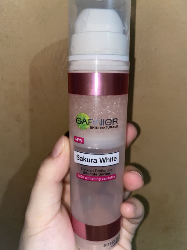 Garnier Sakura Pnkish Radiance Ultimate White Serum review photo by Kaiiixx