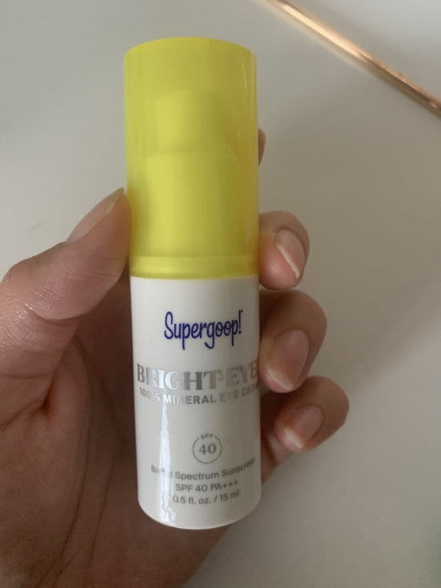 Supergoop! Bright-Eyed 100% Mineral Eye Cream SPF 40 review photo by Katerynabeauty