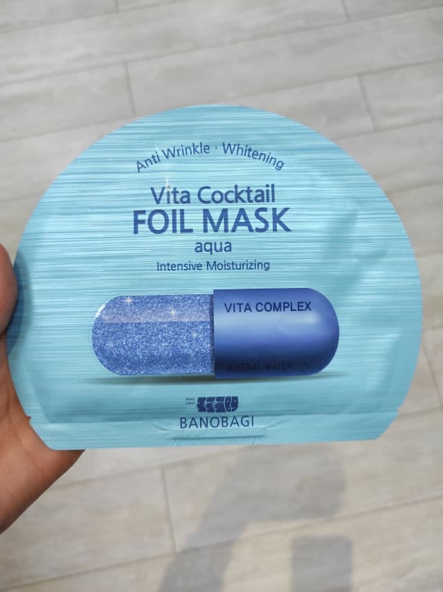 BANOBAGI Vita Cocktail Aqua foil mask review photo by Katherina