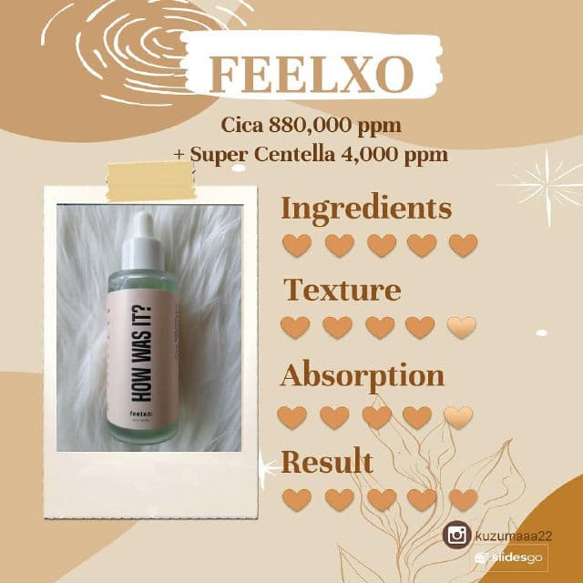 Feelxo How Was It? Cica Serum review photo by Kusuma