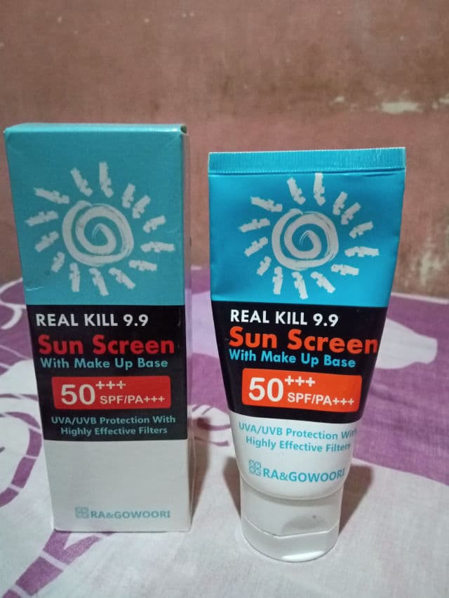 RA & Gowoori Real Kill 9.9 Sunscreen with Make Up Base SPF 50/PA+++ review photo by Lau25
