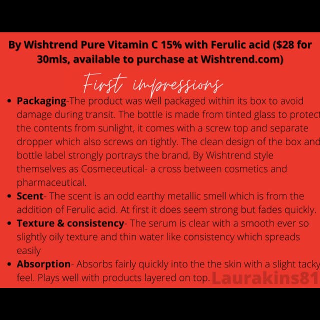 By WISHTREND [Discontinued] Pure Vitamin C 15% with Ferulic Acid review photo by LauraG