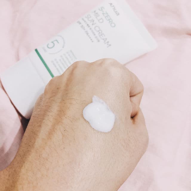 ANUA 5-Zero Mild Sun Cream SPF50+ PA++++ review photo by Lisasumali