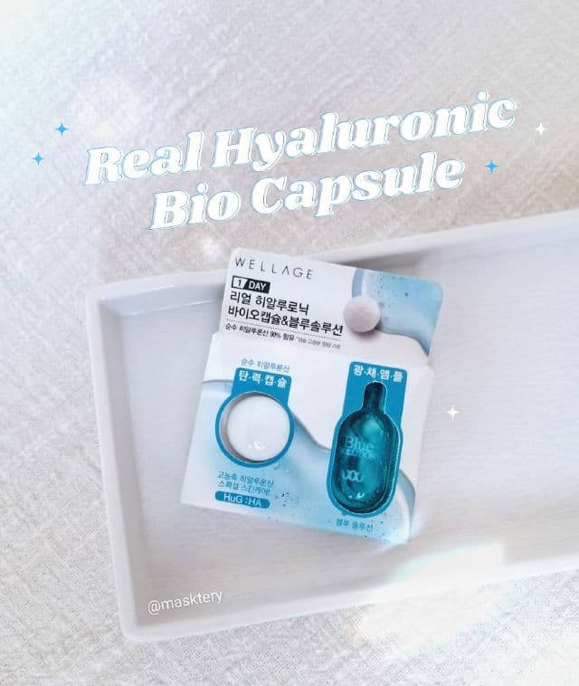 Wellage Real Hyaluronic Bio Capsule & Blue Solution 1 Day Kit review photo by Masktery