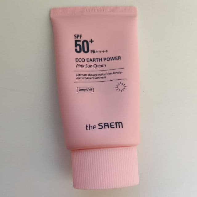THE SAEM Eco Earth Power Pink Sun Cream SPF50+ PA++++ review photo by Mavle