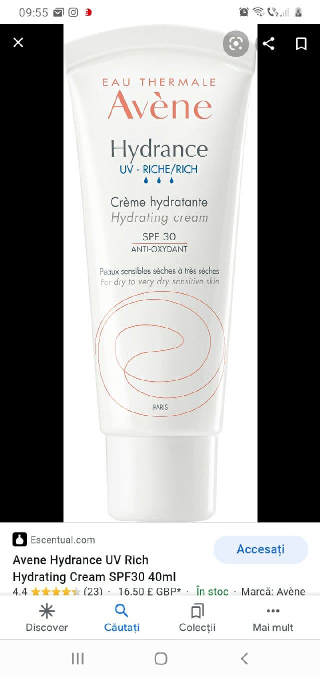 Avene Hydrance UV-Rich Hydrating Cream SPF30 review photo by MayoAna