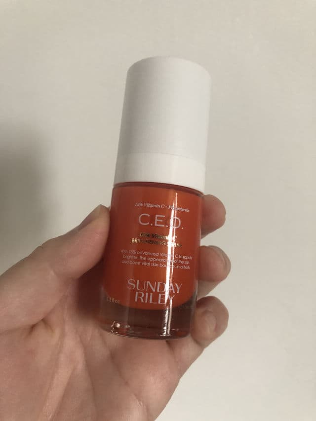 Sunday Riley C.E.O. Rapid Flash Brightening Serum review photo by Mearro