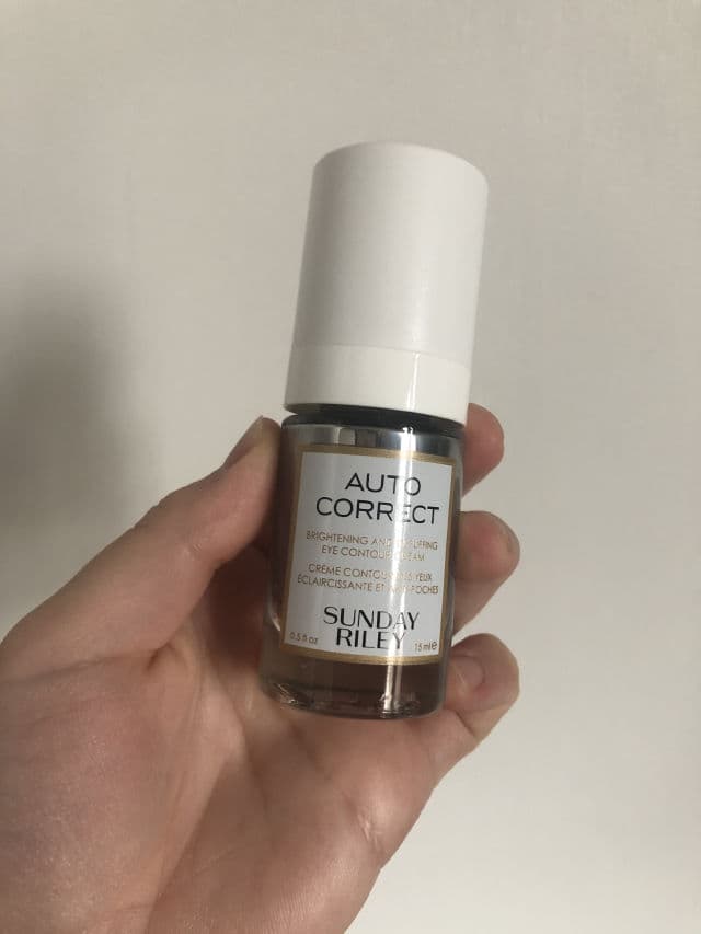 Sunday Riley Auto Correct Brightening and Depuffing Eye Contour Cream review photo by Mearro