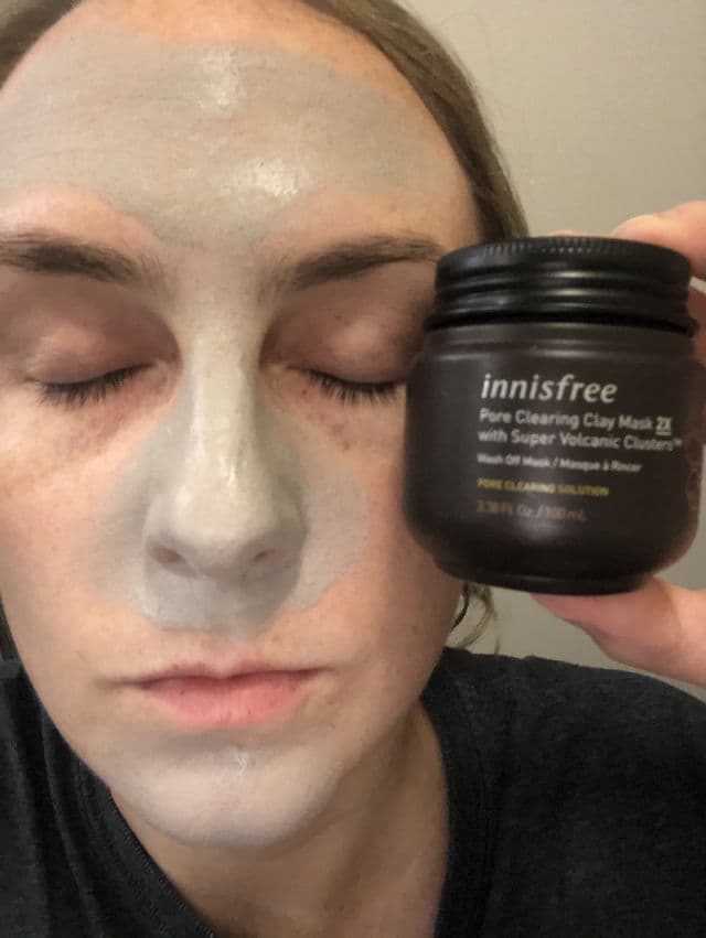 INNISFREE Pore Clearing Clay Mask 2X with Super Volcanic Clusters review photo by MegD630
