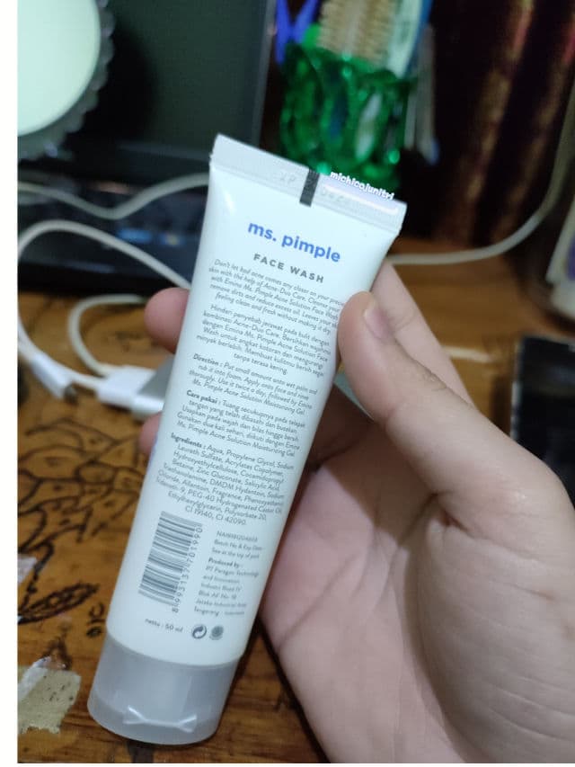 Emina Ms. Pimple Acne Solution Face Wash review photo by Michico