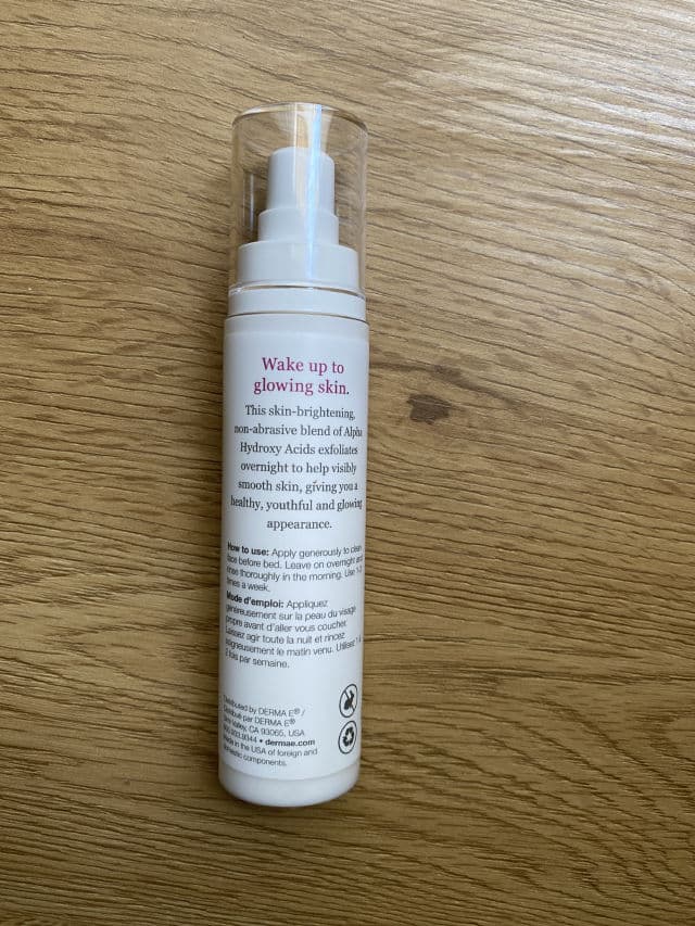 derma e Essentials Overnight Peel review photo by MiriamAyet