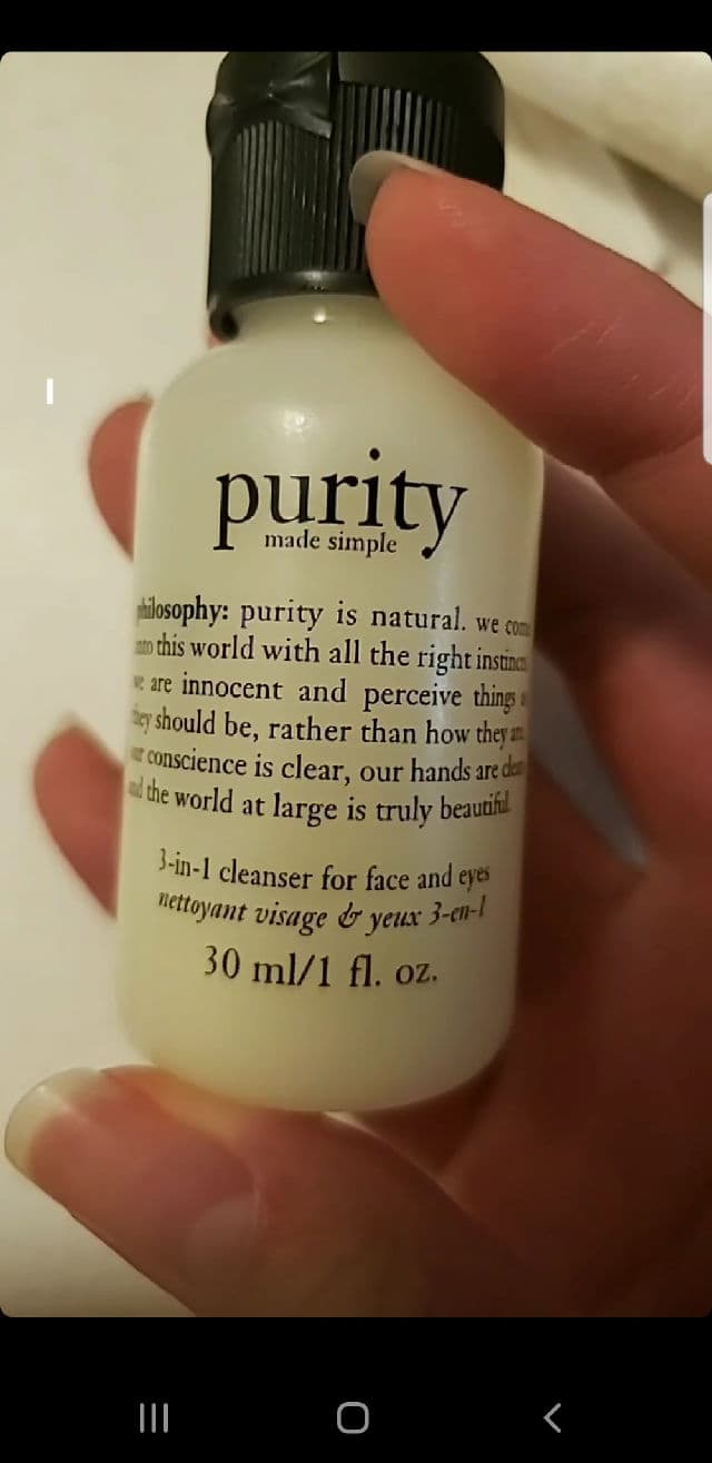philosophy Purity Made Simple, 3-in-1 Cleanser review photo by MissMaria