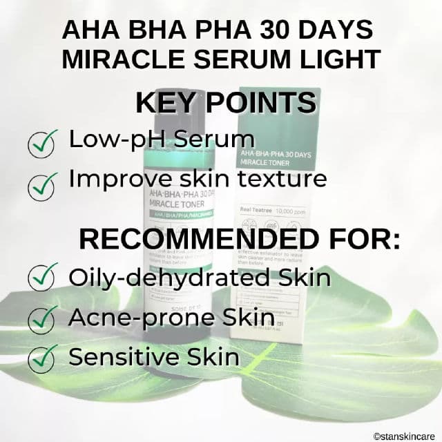 Some By Mi AHA BHA PHA 30 Days Miracle Serum Light review photo by stanskincare