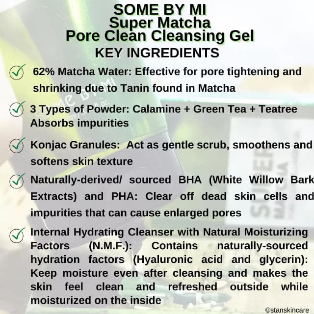 Some By Mi Super Matcha Pore Clean Cleansing Gel review photo by stanskincare