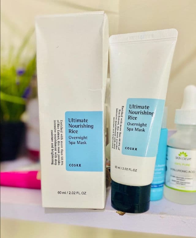COSRX Ultimate Nourishing Rice Overnight Spa Mask review photo by Musfi