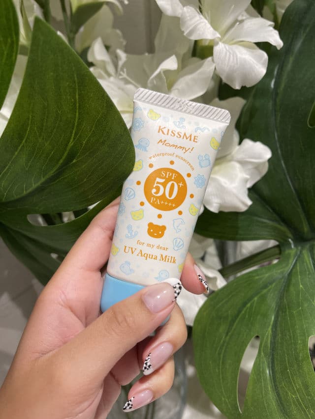 ISEHAN Co. Kiss Me Mommy UV Aqua Milk Waterproof Sunscreen SPF 50+ PA++++ review photo by Nanawo