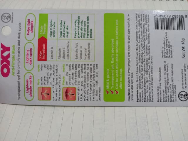 OXY Anti-Pimple Mark review photo by NeekoShimm32