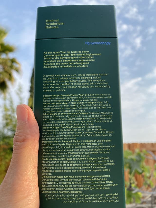 XUYONI Cactus + Collagen One-Step Power Wash	 review photo by NguyenAndOngLy