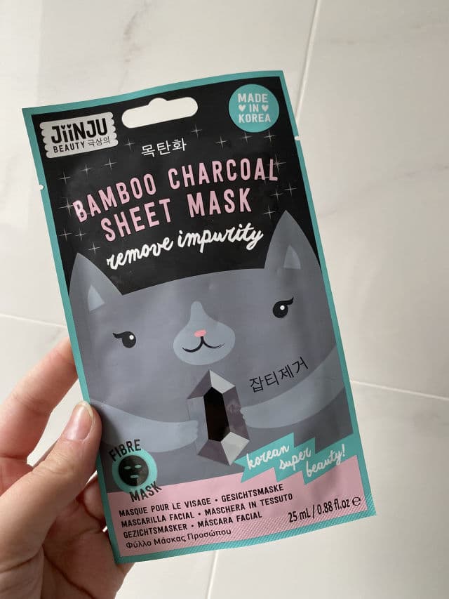 JiinJu Beauty Charcoal & Bamboo Sheet Mask review photo by NicoleSkincare