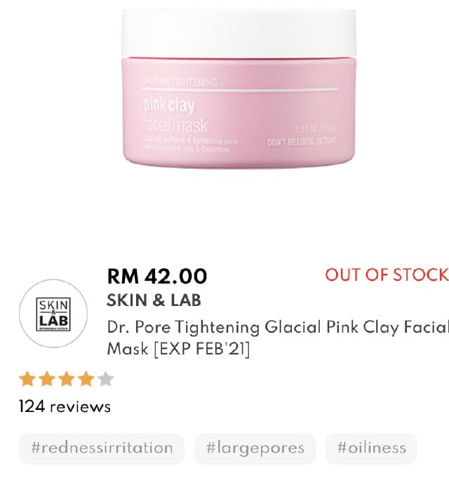 SKIN&LAB [Discontinued] Dr. Pore Tightening: Pink Clay Facial Mask review photo by Nisakniza