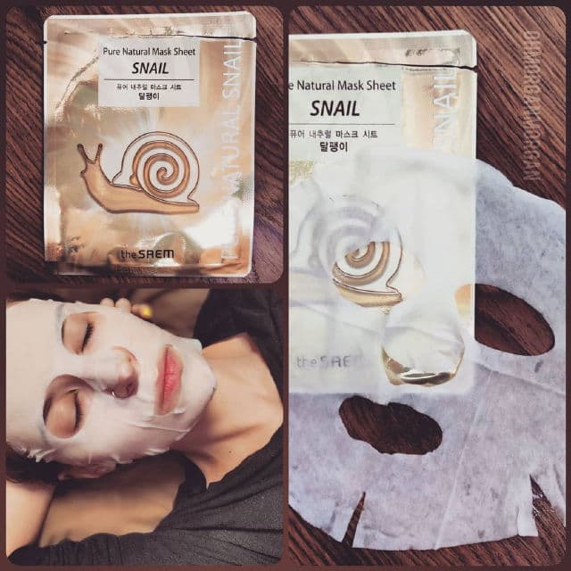THE SAEM Pure Natural Snail Mask Sheet review photo by OhMorganMorgan