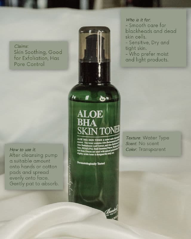 BENTON Aloe BHA Skin Toner review photo by Annjj