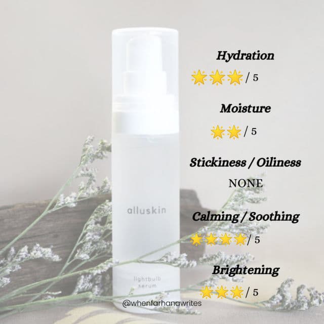 Alluskin Lightbulb Serum review photo by whenfarhanareviews
