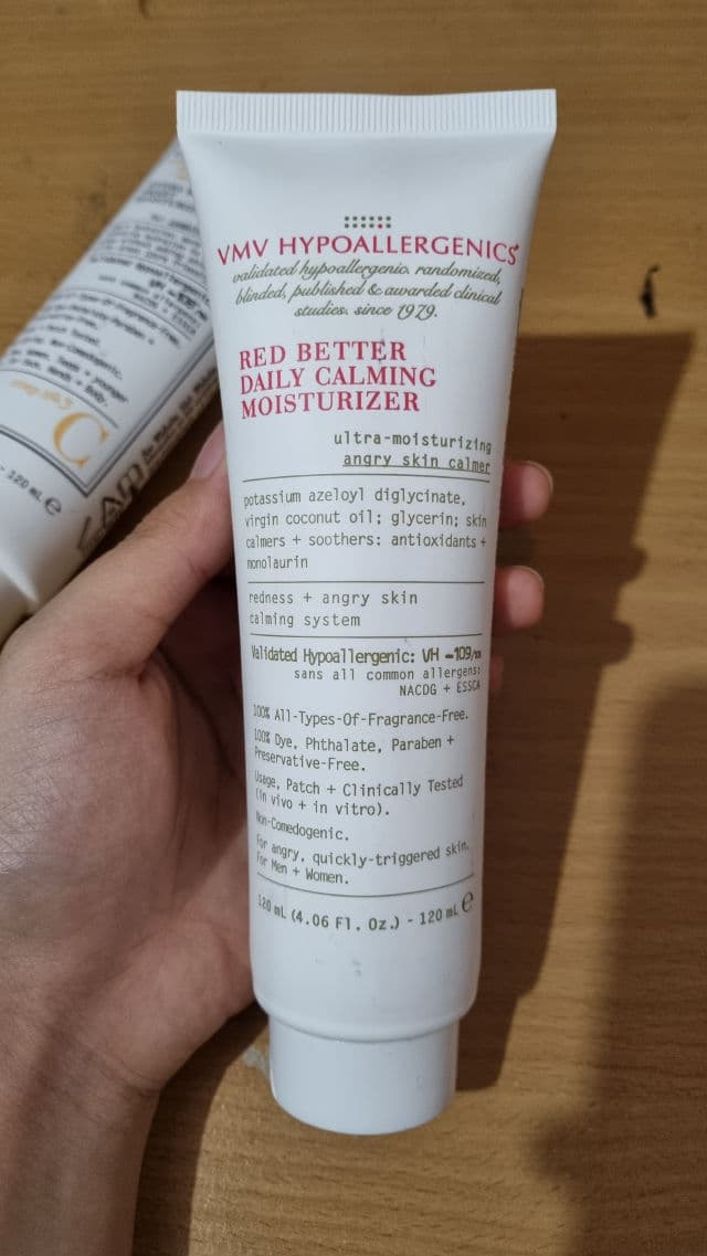 VMV Hypoallergenics Red Better Daily Therapy Moisturizer review photo by PickyMeggy
