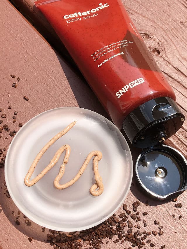 SNP Cafferonic Body Scrub review photo by ReeneeReviews