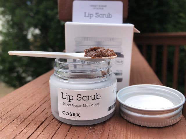 COSRX Full Fit Propolis Honey Sugar Lip Scrub review photo by ReeneeReviews