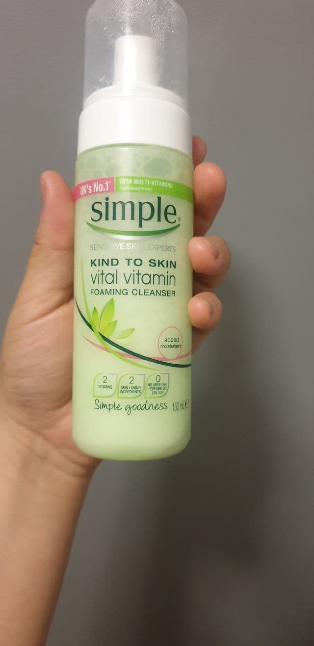 Simple Kind to Skin Vital Vitamin Foaming Cleanser review photo by Rubee