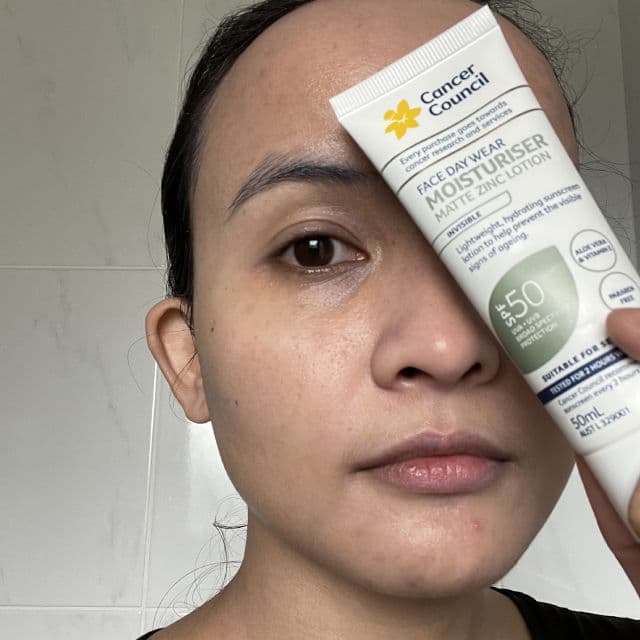Cancer Council Face Day Wear Moisturiser Matte Zinc Lotion SPF 50 review photo by Ruthieandskincare