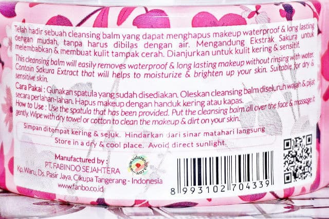 fanbo All In One Deep Cleansing Balm with Sakura Extract review photo by SisSmile